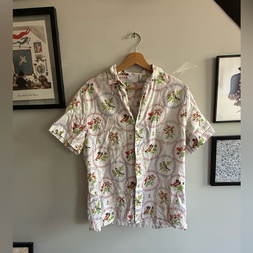 ASOS DESIGN Men’s Relaxed tapestry print shirt